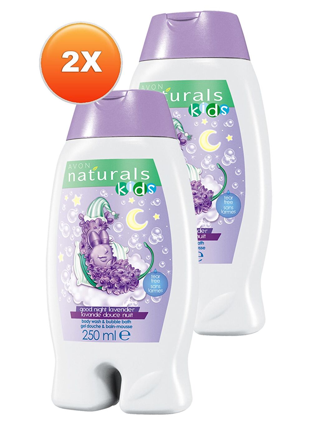 AVON Renksiz Lavanta Kokulu Vücut Şampuanlı Banyo Köpüğü 250 Ml. İkili Set - 1