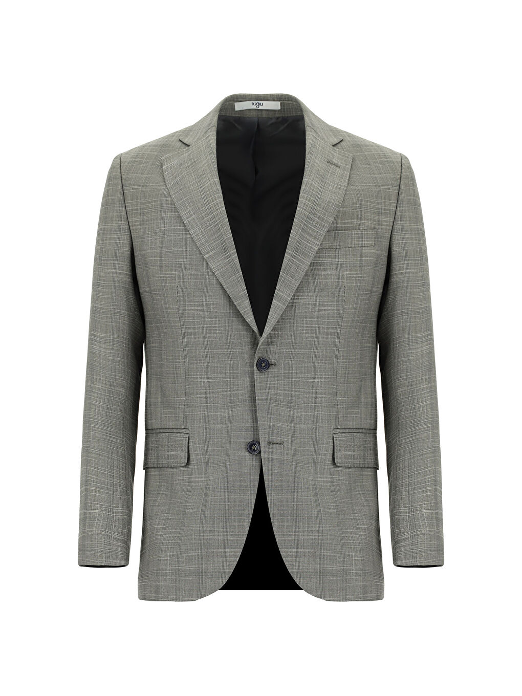 Yeşil Klasik Ekose Takım Elbise-1