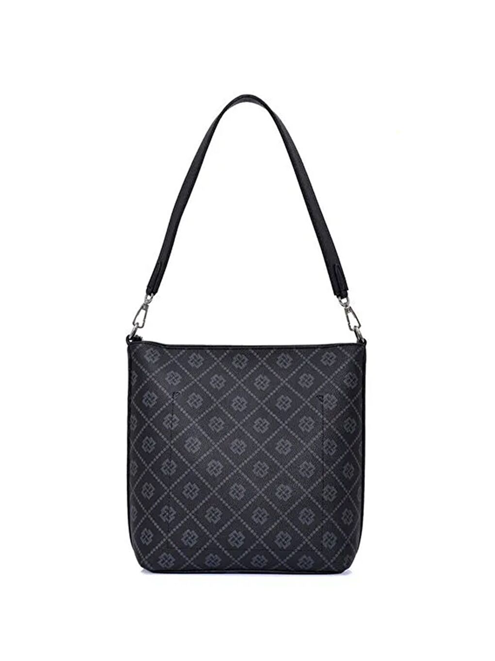 Siyah Kadın Lina Monogram Omuz Çantası-3