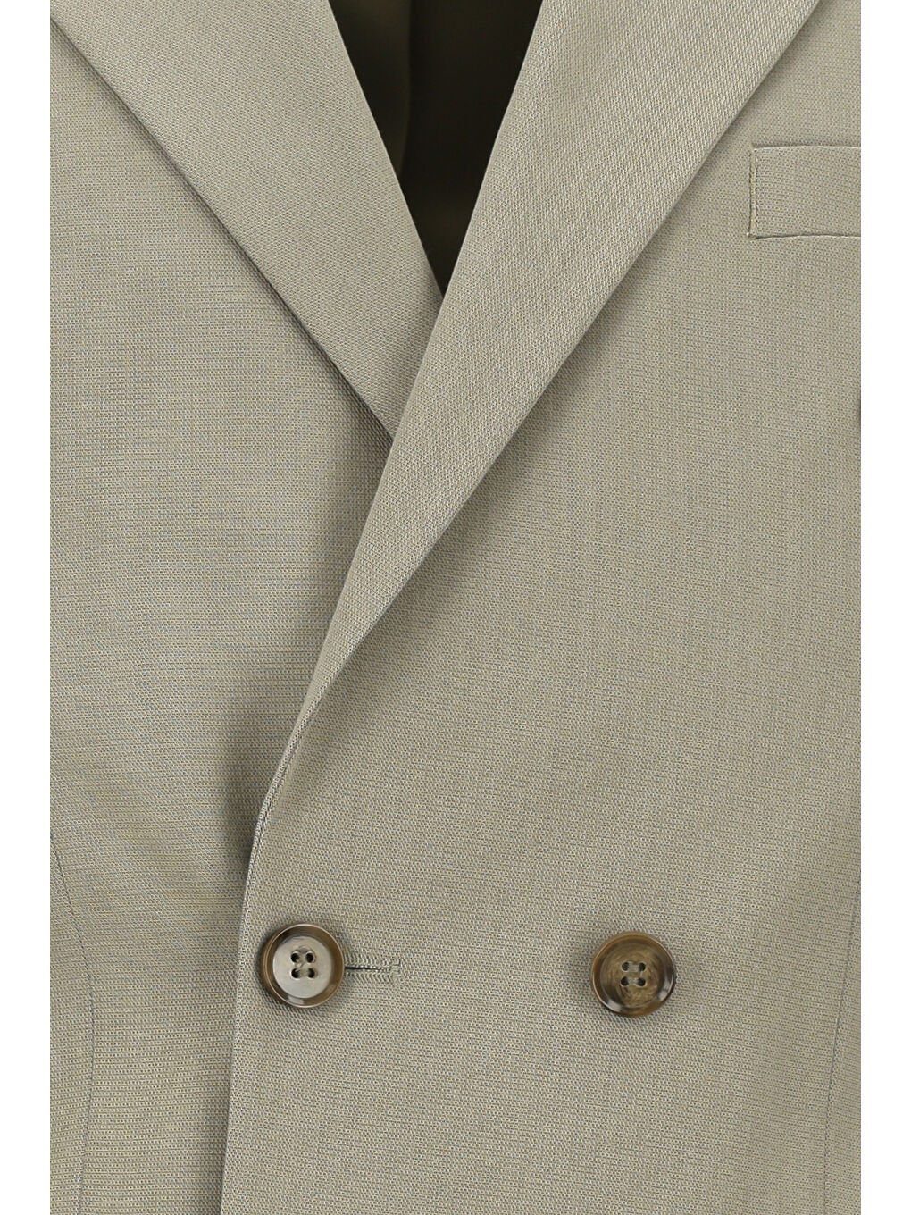 Bej Regular Fit Pamuklu Lyocell Kruvaze Takım Elbise-3