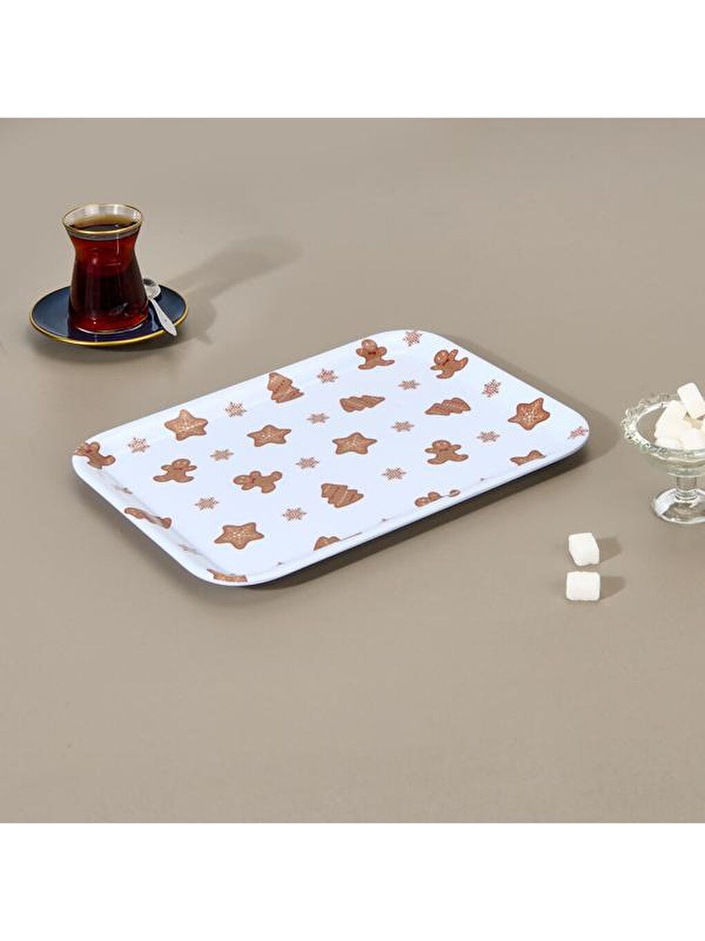 Karışık Kitchen Cookies Tepsi - Renkli - 27x21 cm