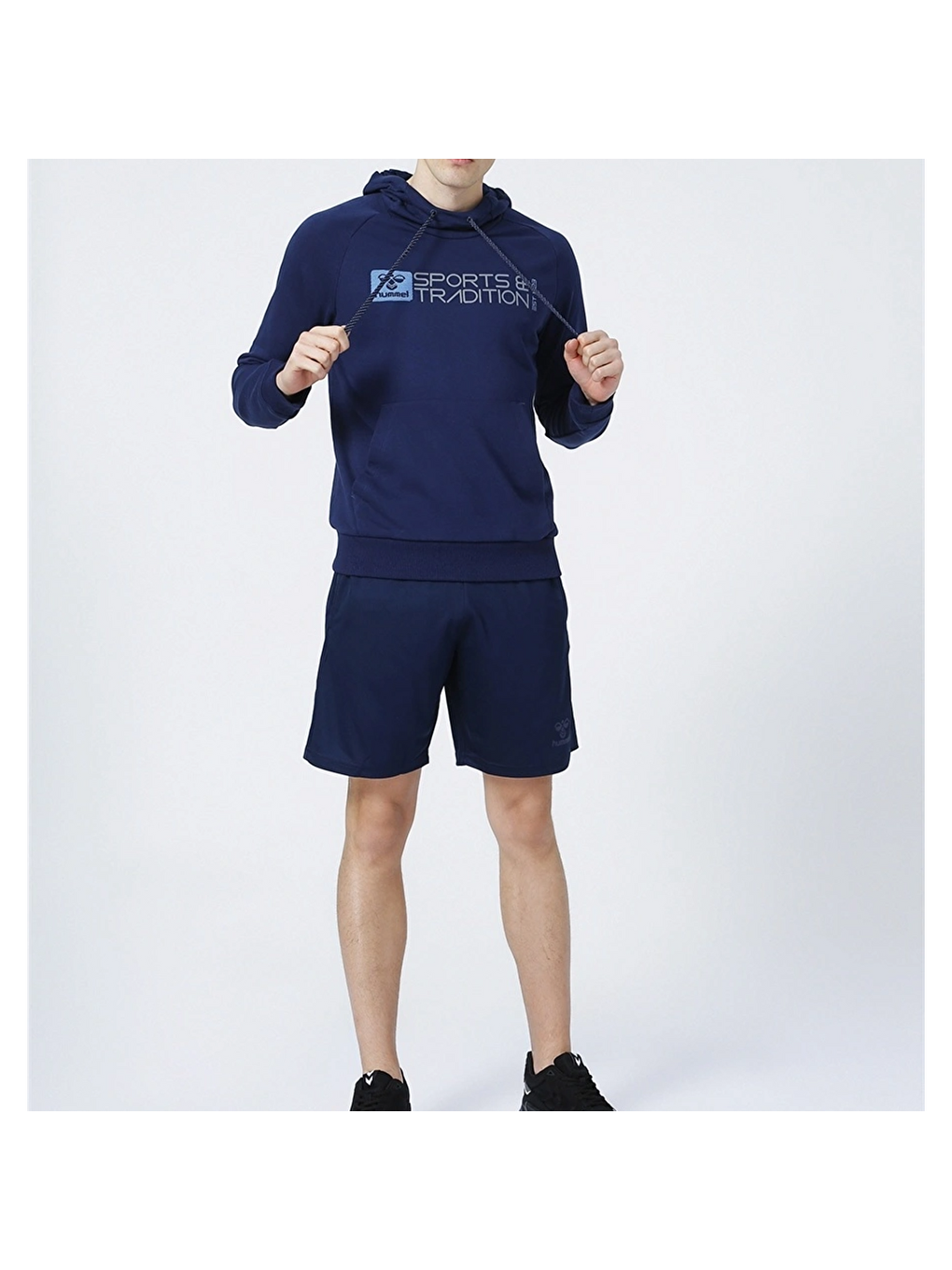 Flume Erkek Mavi Kapüşonlu Sweatshirt-1
