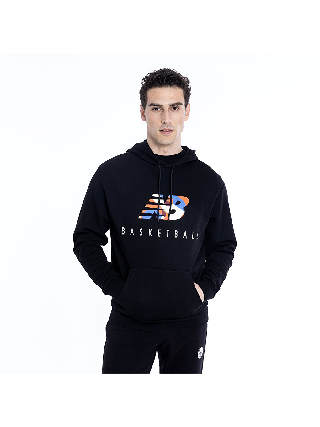 1361 Erkek Siyah Kapüşonlu Sweatshirt