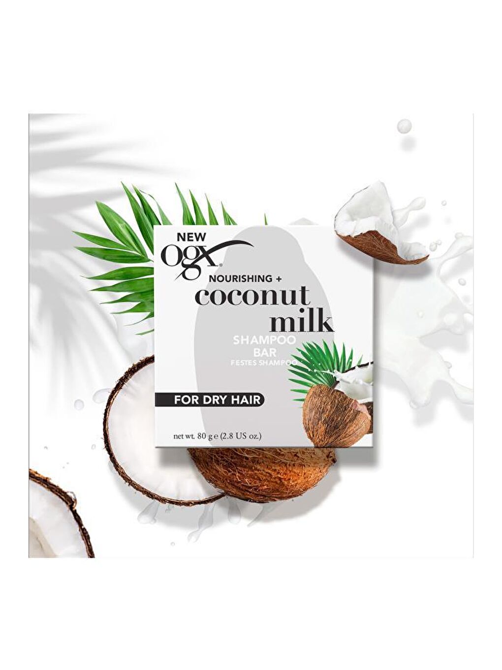 OGX Renksiz Coconut Milk Katı Şampuan 80g - 6