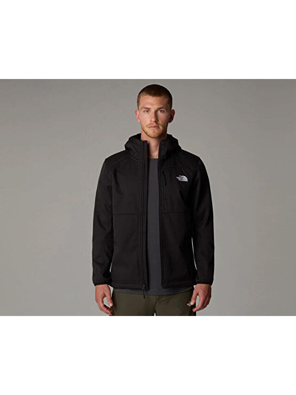M Quest Hooded Softshell Erkek Outdoor Ceketi Nf0a3yfp4h01 Siyah-5