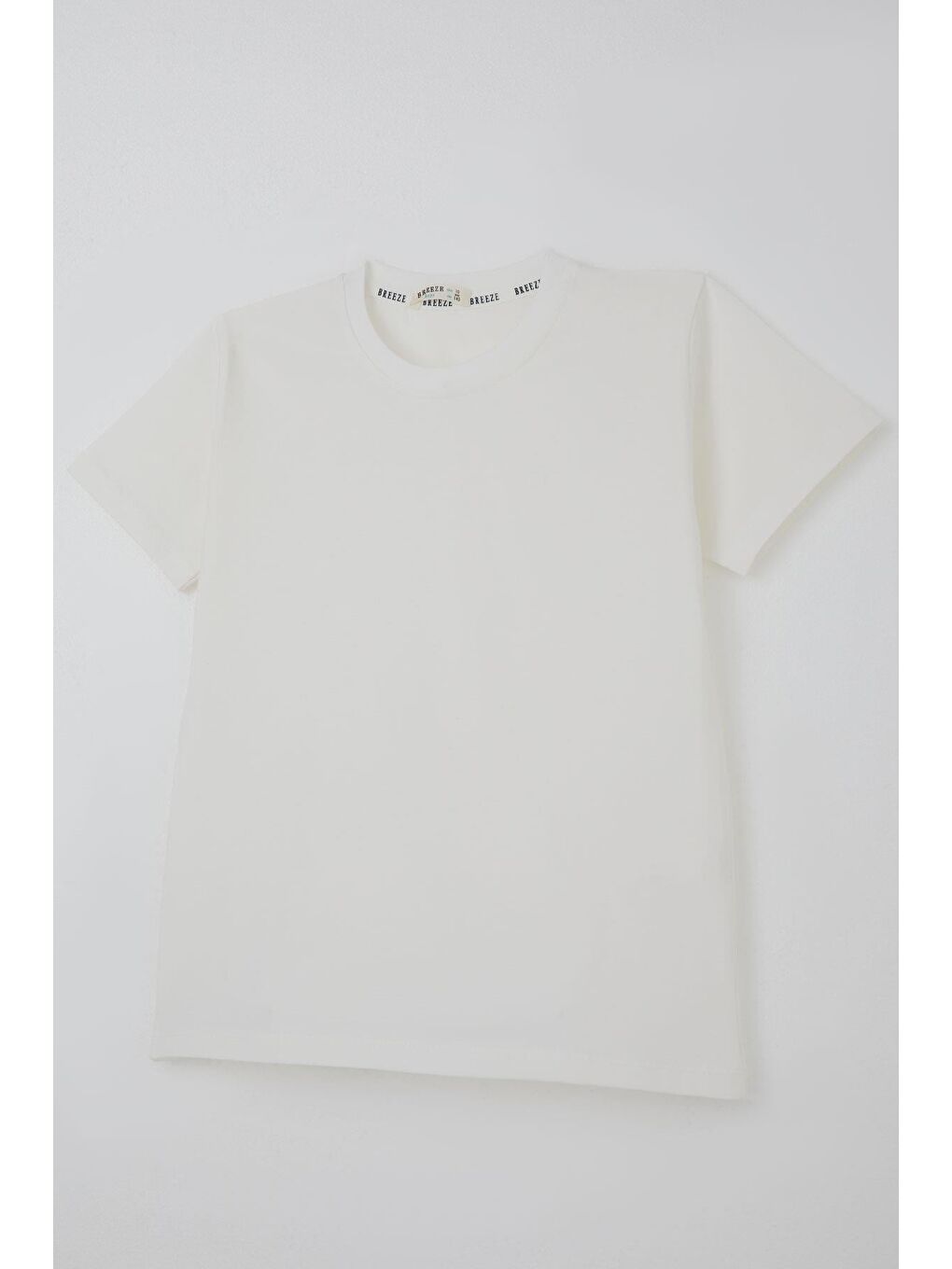 Erkek Çocuk Tişört Basic Ekru (9-14 Yaş)-2