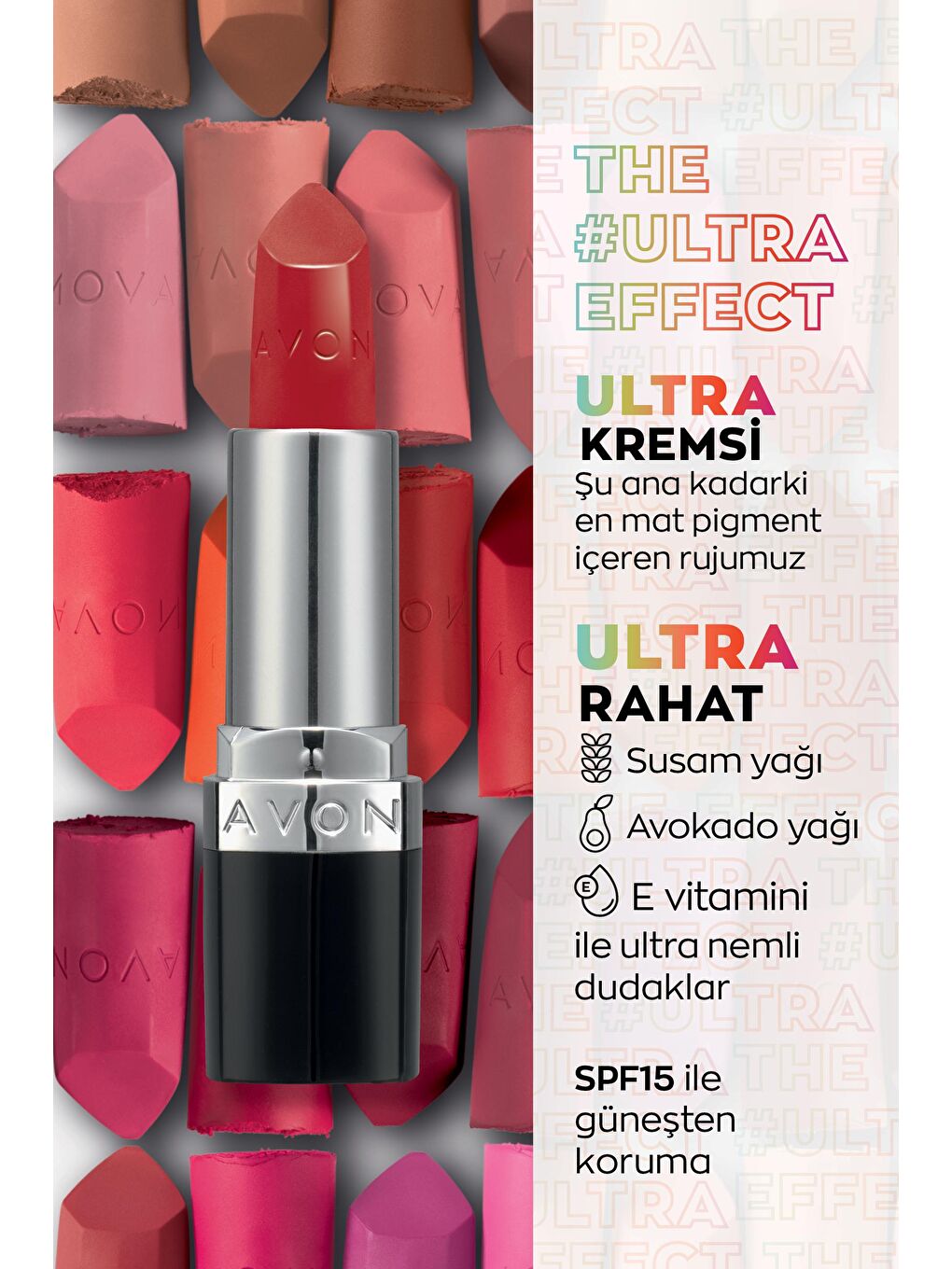 AVON Ultra Kremsi Ruj Red 2000 - 1