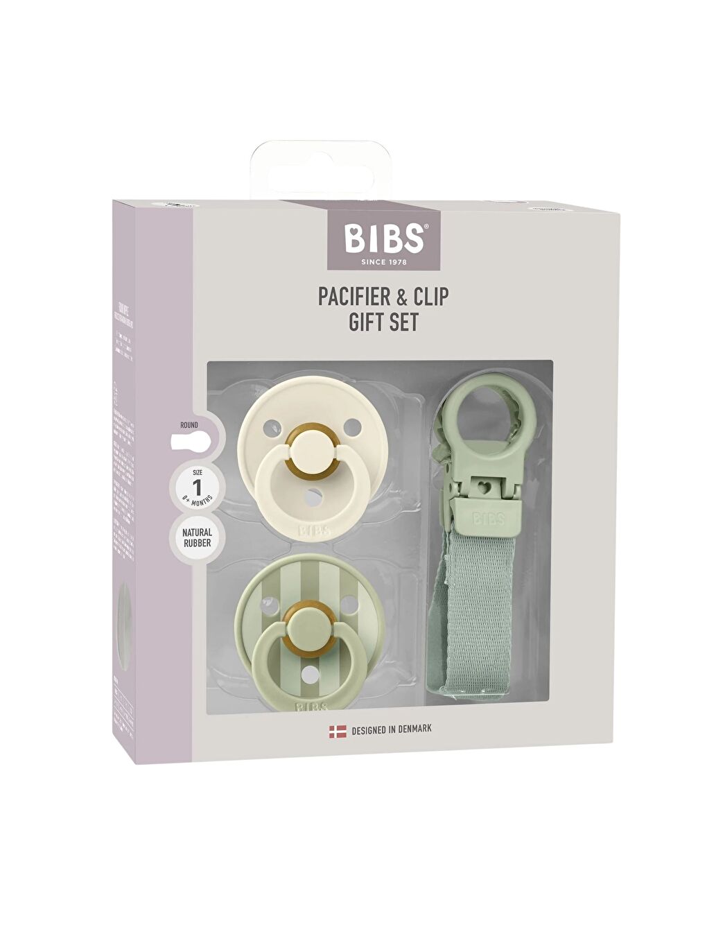 Colour Kauçuk Emzik Askılı Hediye Set Sage