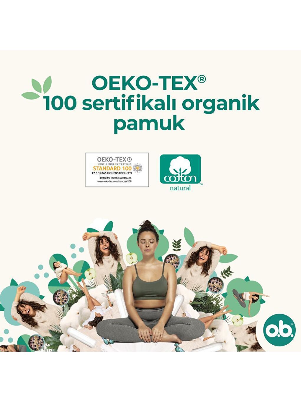 O.B Renksiz Organic Normal Tampon 16'lı Paket - 4