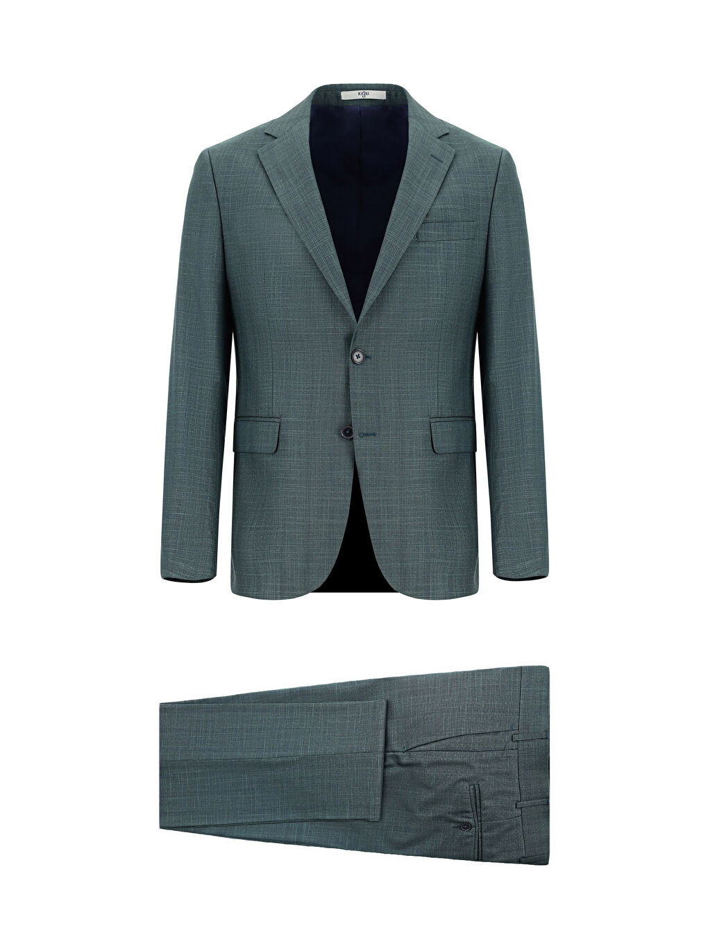 Yeşil Klasik Ekose Takım Elbise