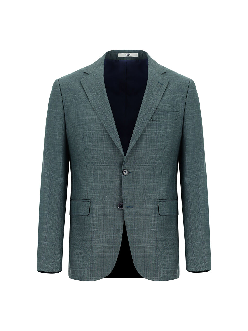 Yeşil Klasik Ekose Takım Elbise-1