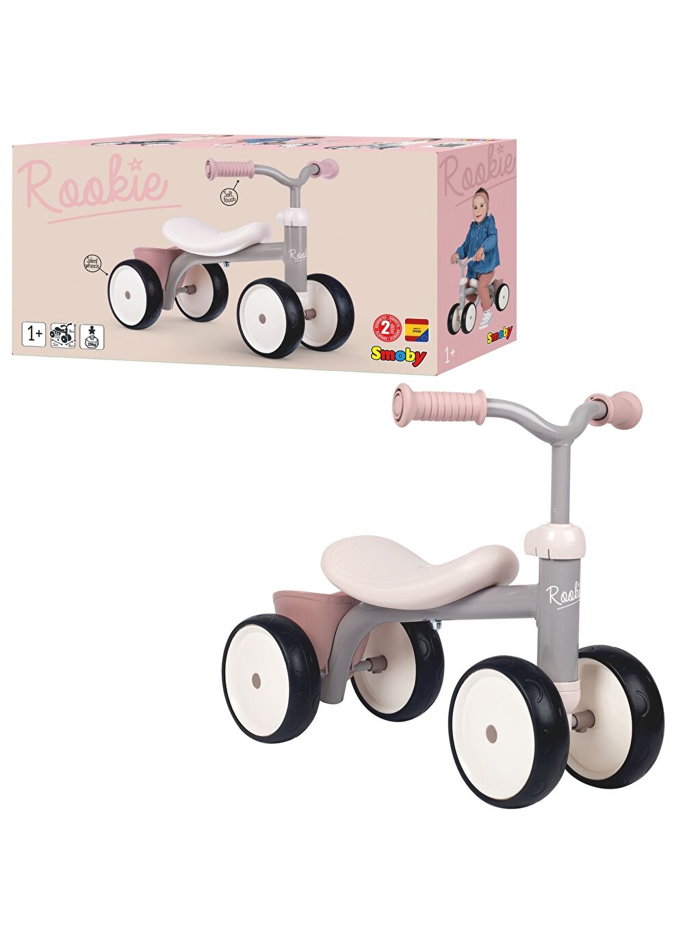 Rookie 4 Tekerlekli Bisiklet Pembe-2