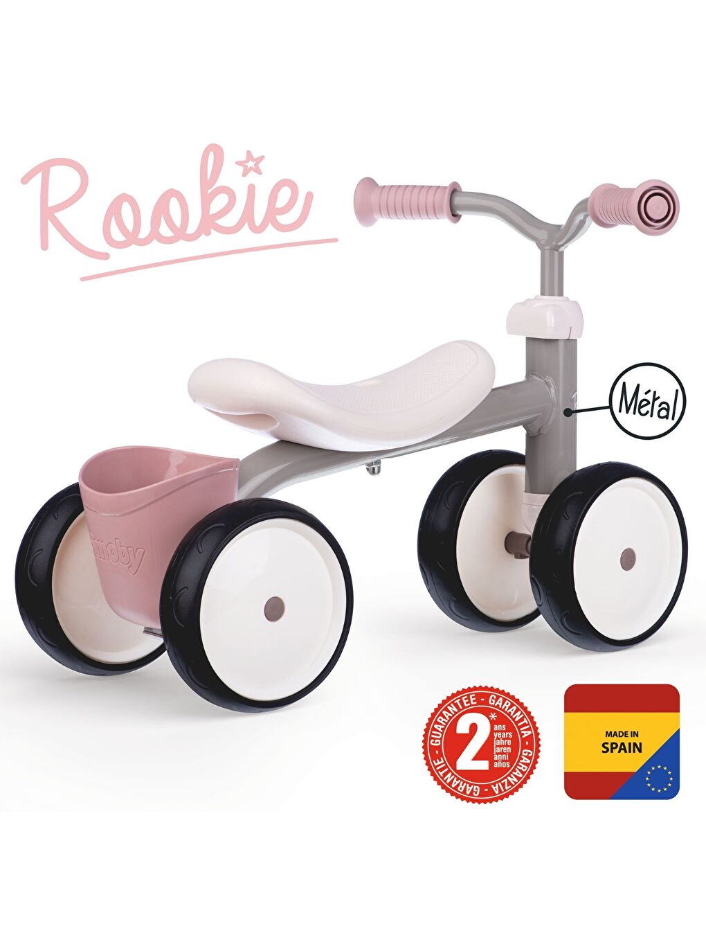 Rookie 4 Tekerlekli Bisiklet Pembe-3