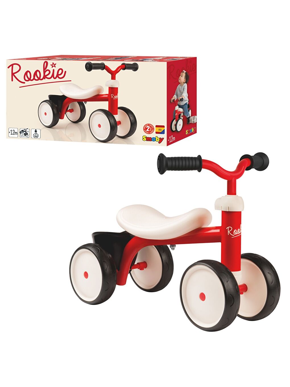 Rookie 4 Tekerlekli Bisiklet Kırmızı-2