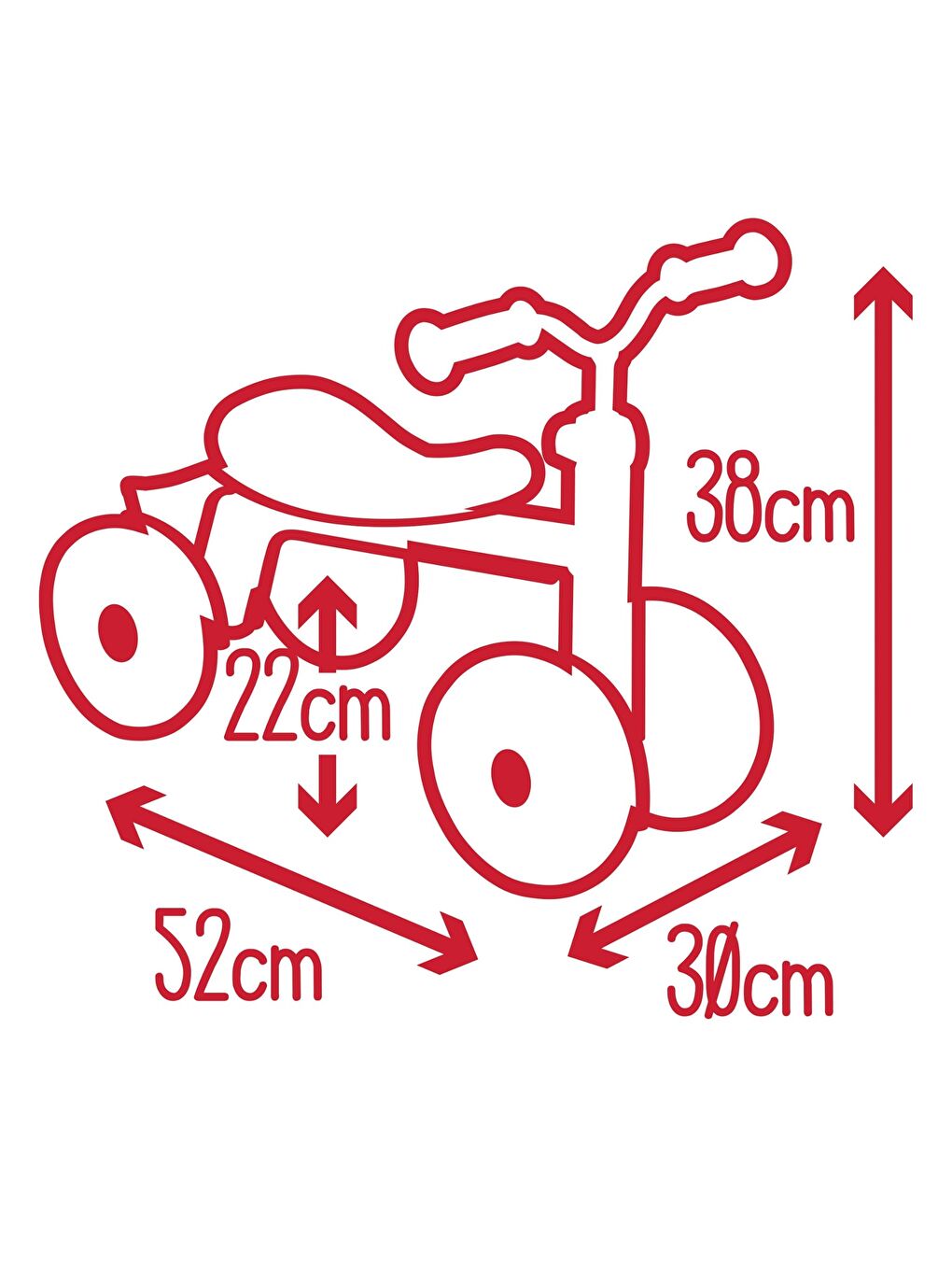 Rookie 4 Tekerlekli Bisiklet Kırmızı-5