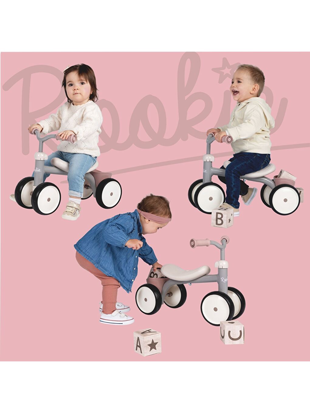 Rookie 4 Tekerlekli Bisiklet Pembe-7