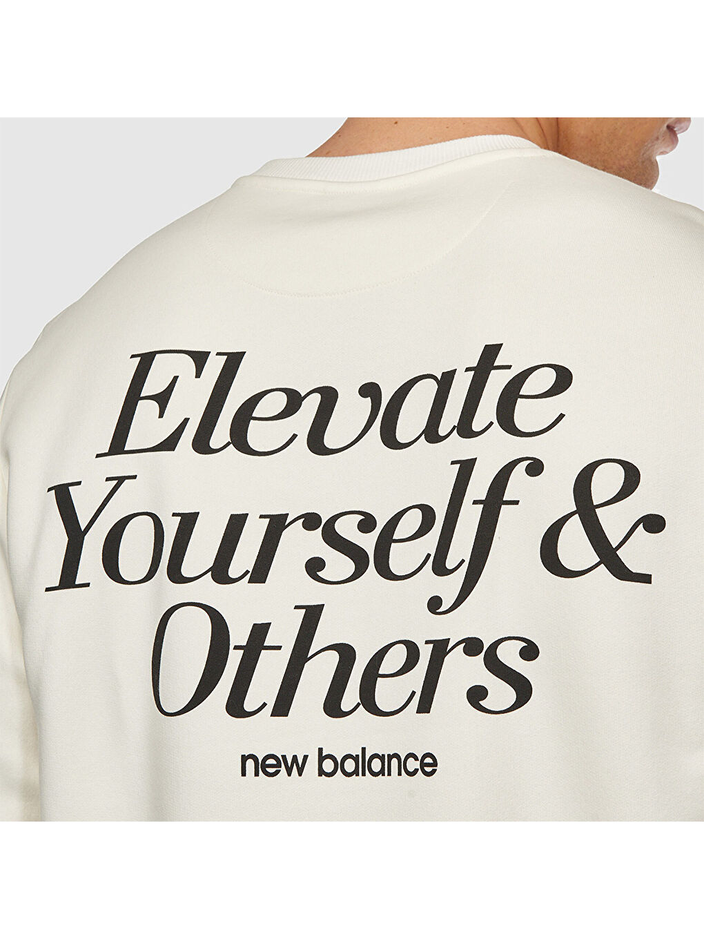 3328 Erkek Ekru Yuvarlak Yaka Sweatshirt-4