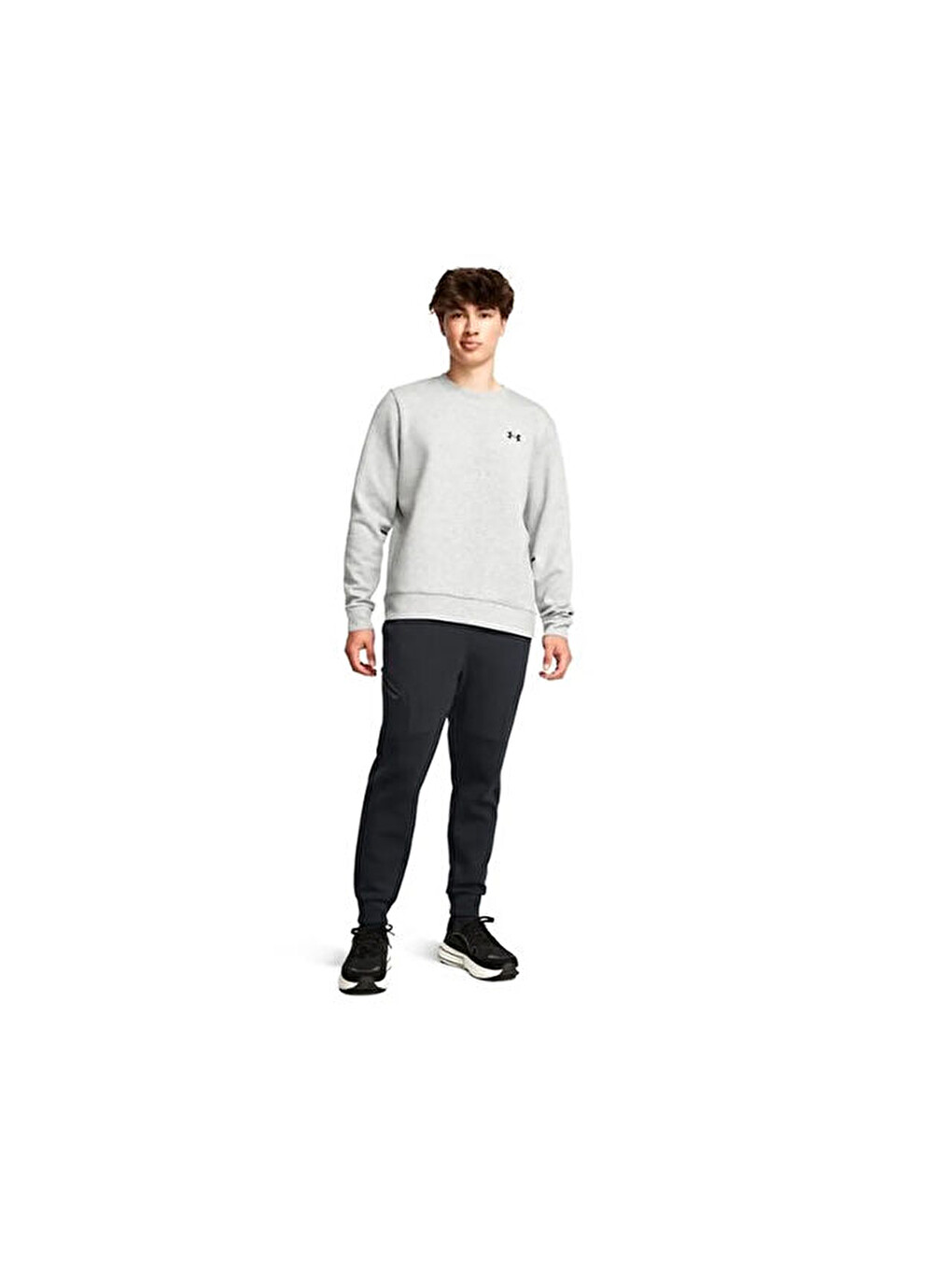 Ua Unstoppable Fleece Eu Erkek Günlük Eşofman Altı 1389353-001 Siyah-2