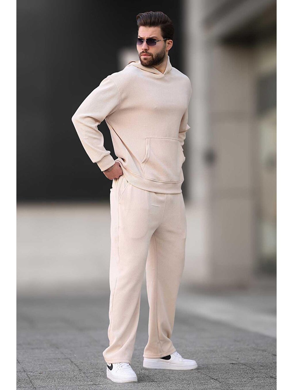 Bej Erkek  Eşofman Takımı E7401