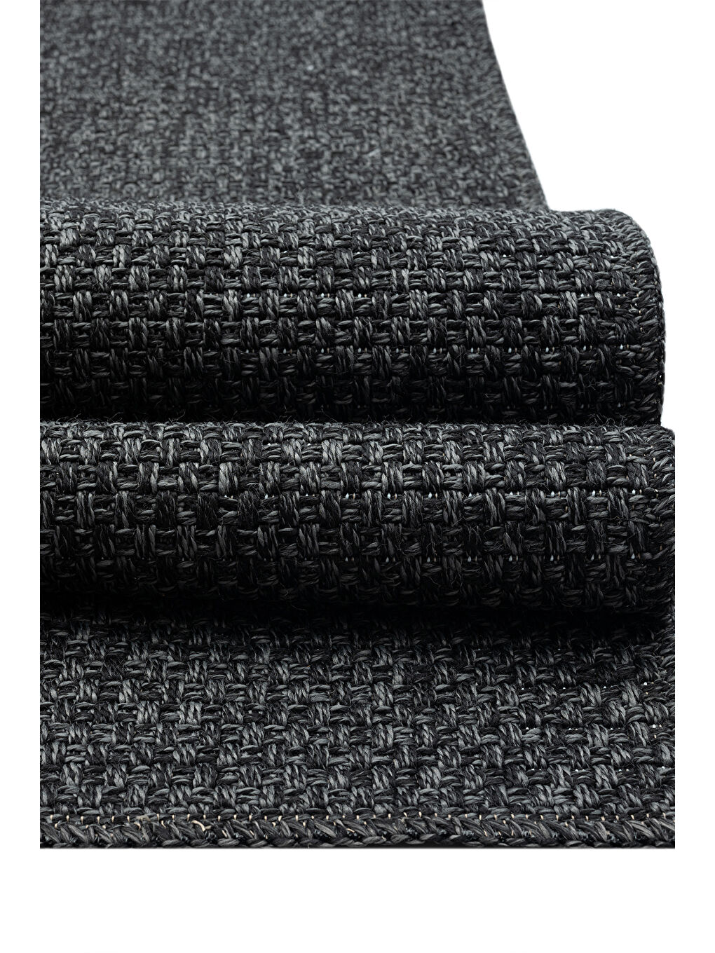 Konfor Halı Antrasit Rusticana 3105 Naturel Jüt Halı Modern Örme Kilim-120x180 - 1