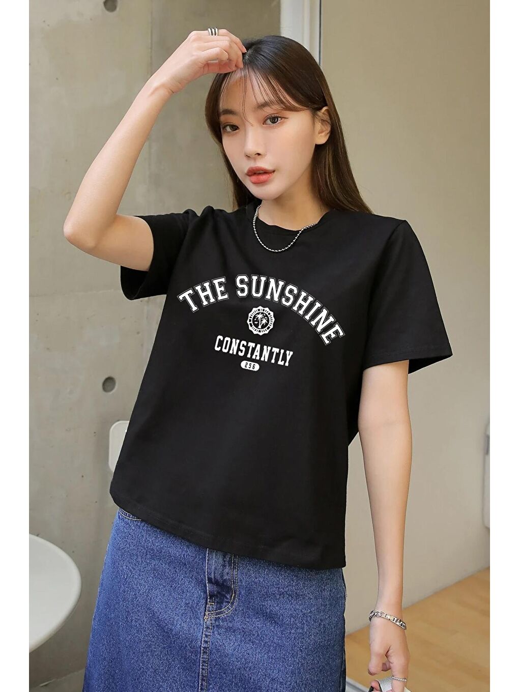 uyguntarz Siyah Unisex The Sunshine Baskılı Tasarım Tshirt