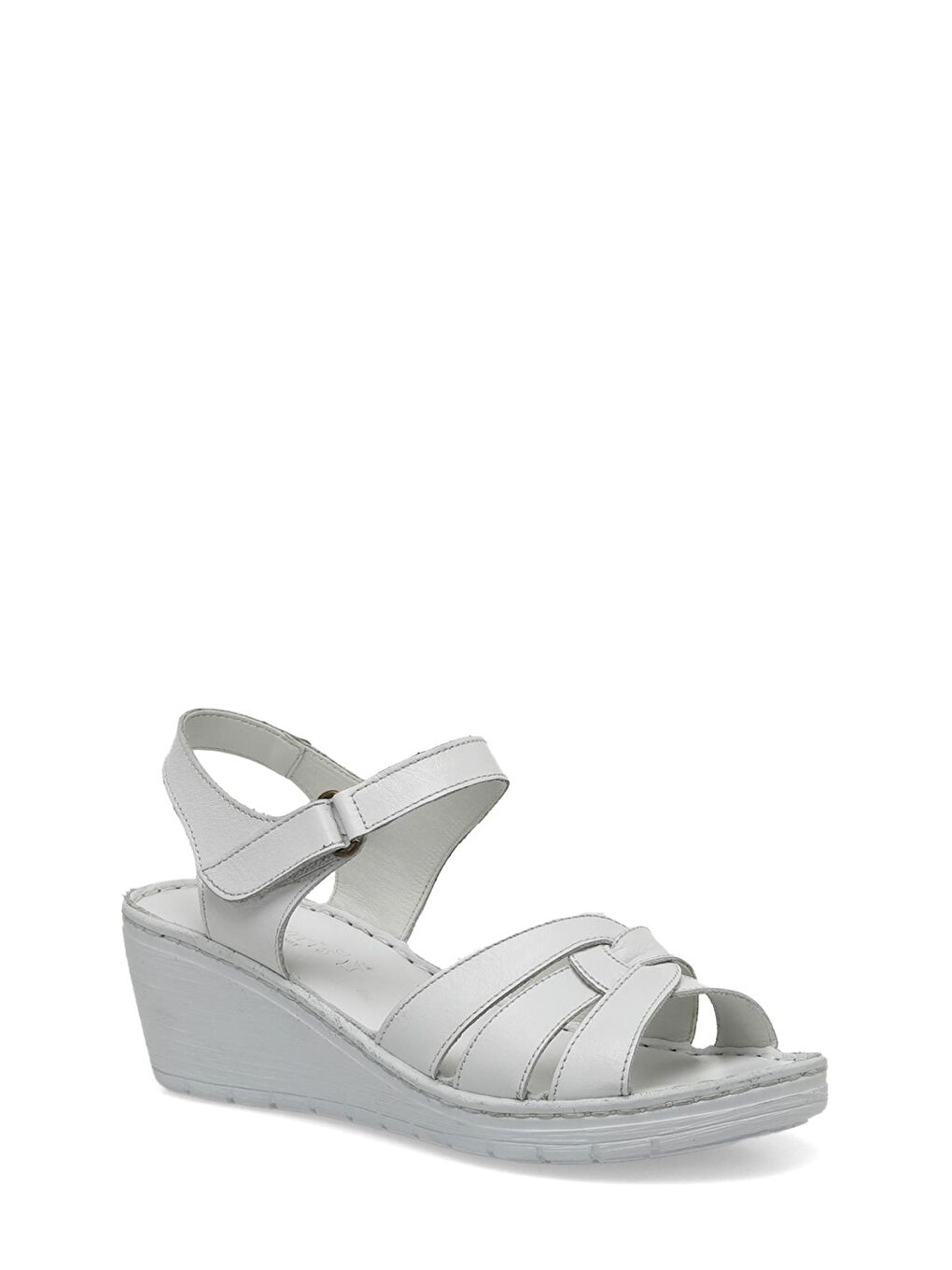 Beyaz Kadın Comfort Sandalet