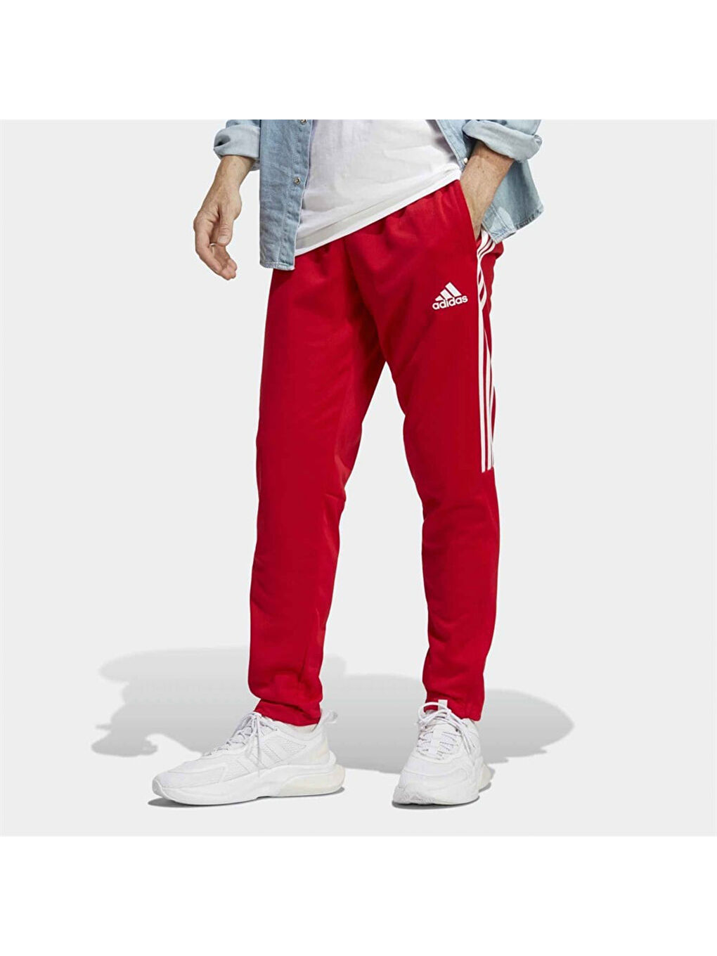 Aeroready Serano 3 Stripes Erkek Kırmızı Eşofman Altı