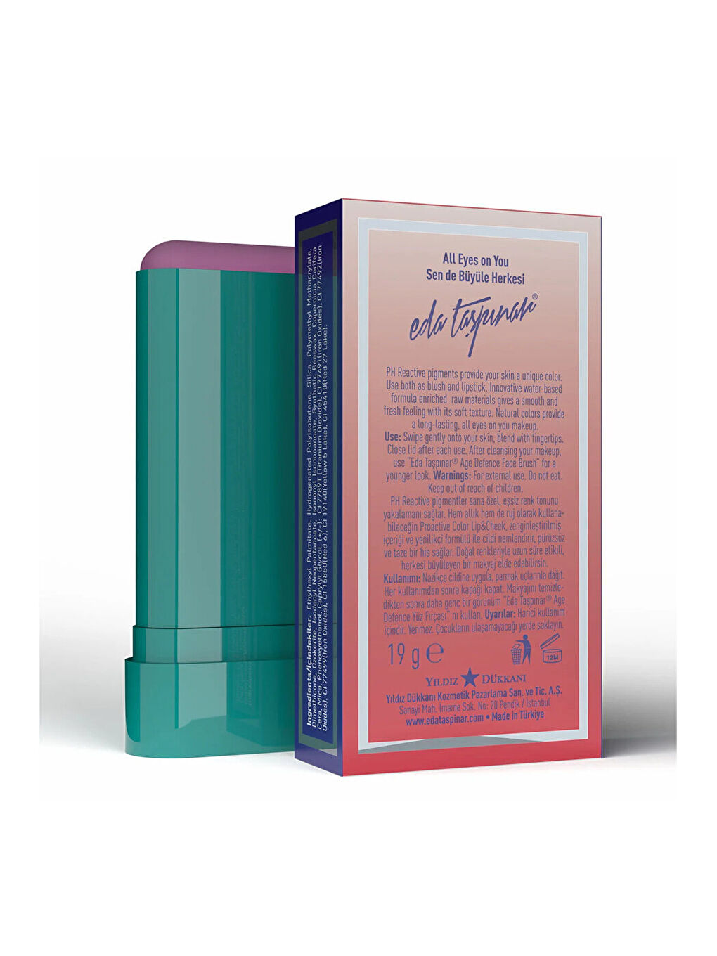 Lip & Cheek Cream Blush Stick Proactive Color (EGY0071)-1