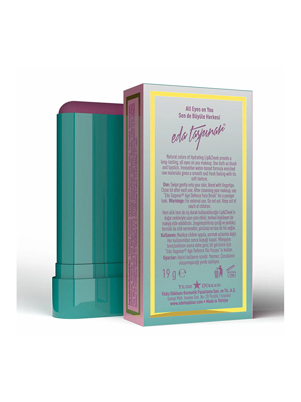 Lip & Cheek Cream Blush Stick Sweety Pie (EGY0071)-1