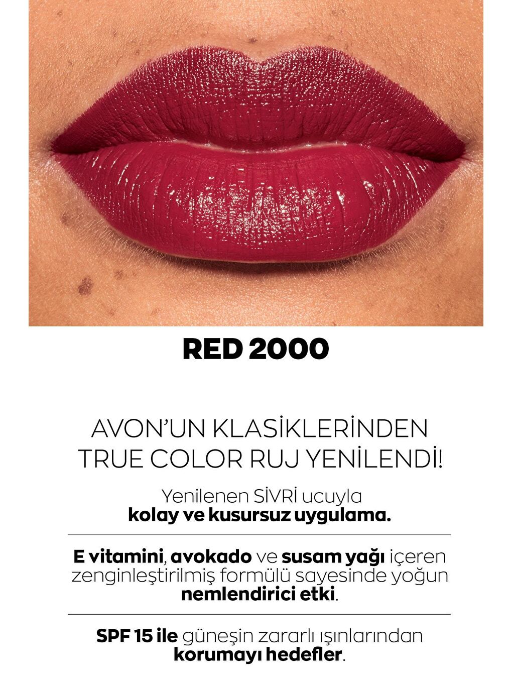 AVON Ultra Kremsi Ruj Paketi Blush Nude, Cappuccino ve Red 2000 - 1