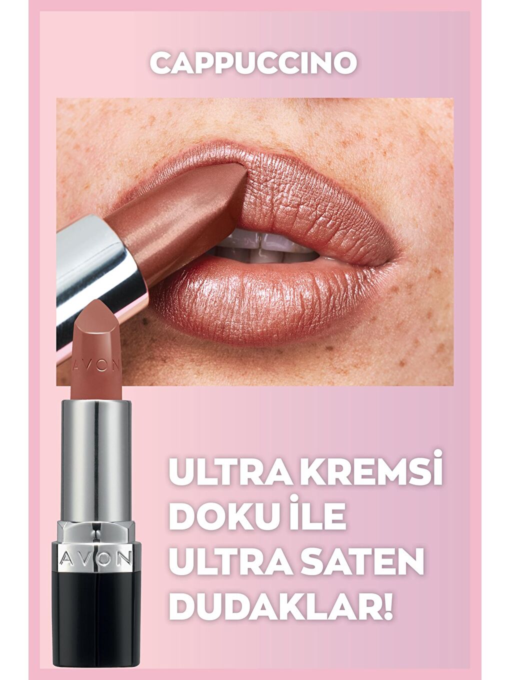 AVON Ultra Kremsi Ruj Paketi Blush Nude, Cappuccino ve Red 2000 - 3