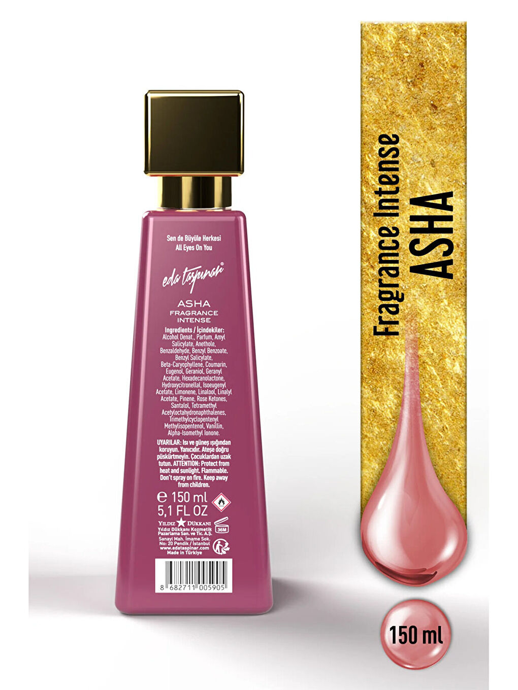 Asha Fragrance Intense Eau De Parfum – Çiçeksi & Etkileyici Koku 150 ml-1