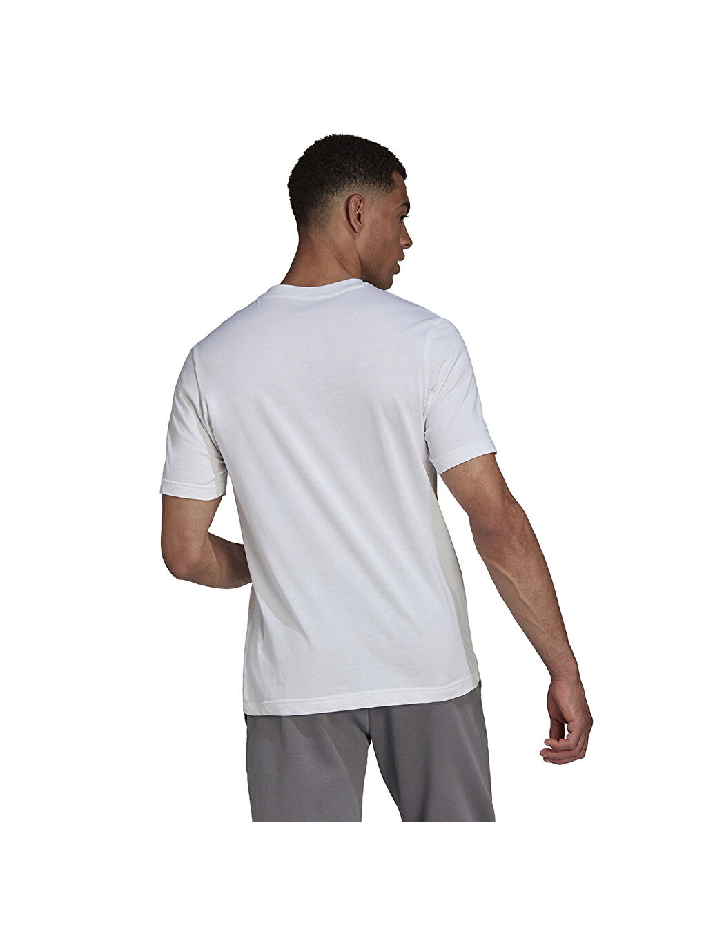 Entrada 22 Erkek Beyaz V Yaka Tişört-1