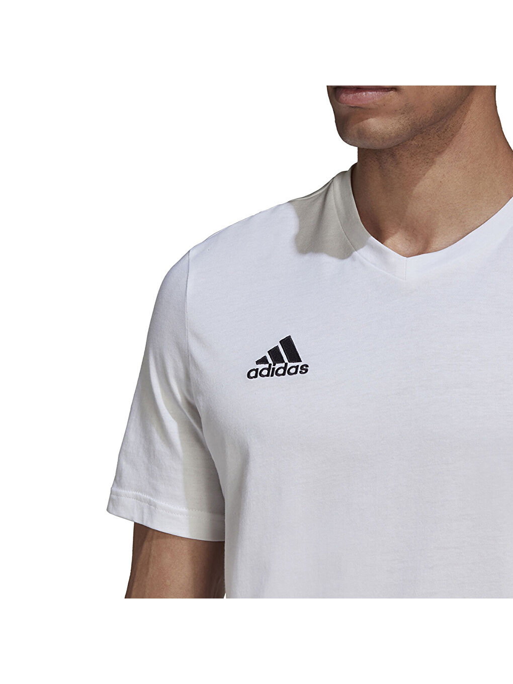 Entrada 22 Erkek Beyaz V Yaka Tişört-3