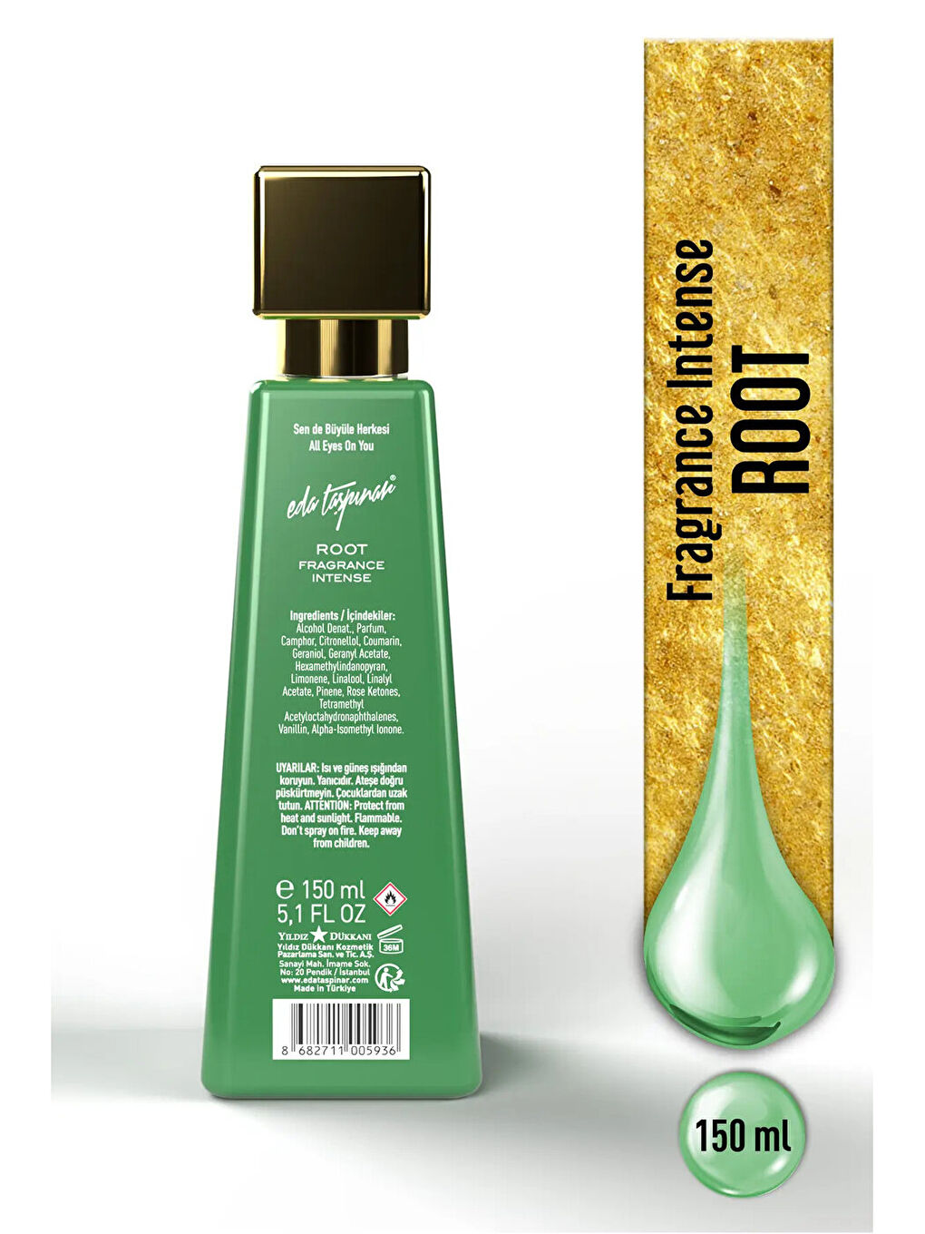 Root Fragrance Intense Eau De Parfum – Aromatik & Güçlü Koku 150 ml-1