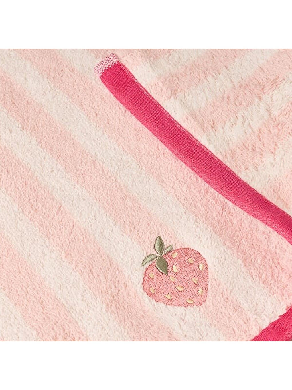 Soft Velin Yüz Havlusu - Ekru / Pembe - 50x80 cm-3