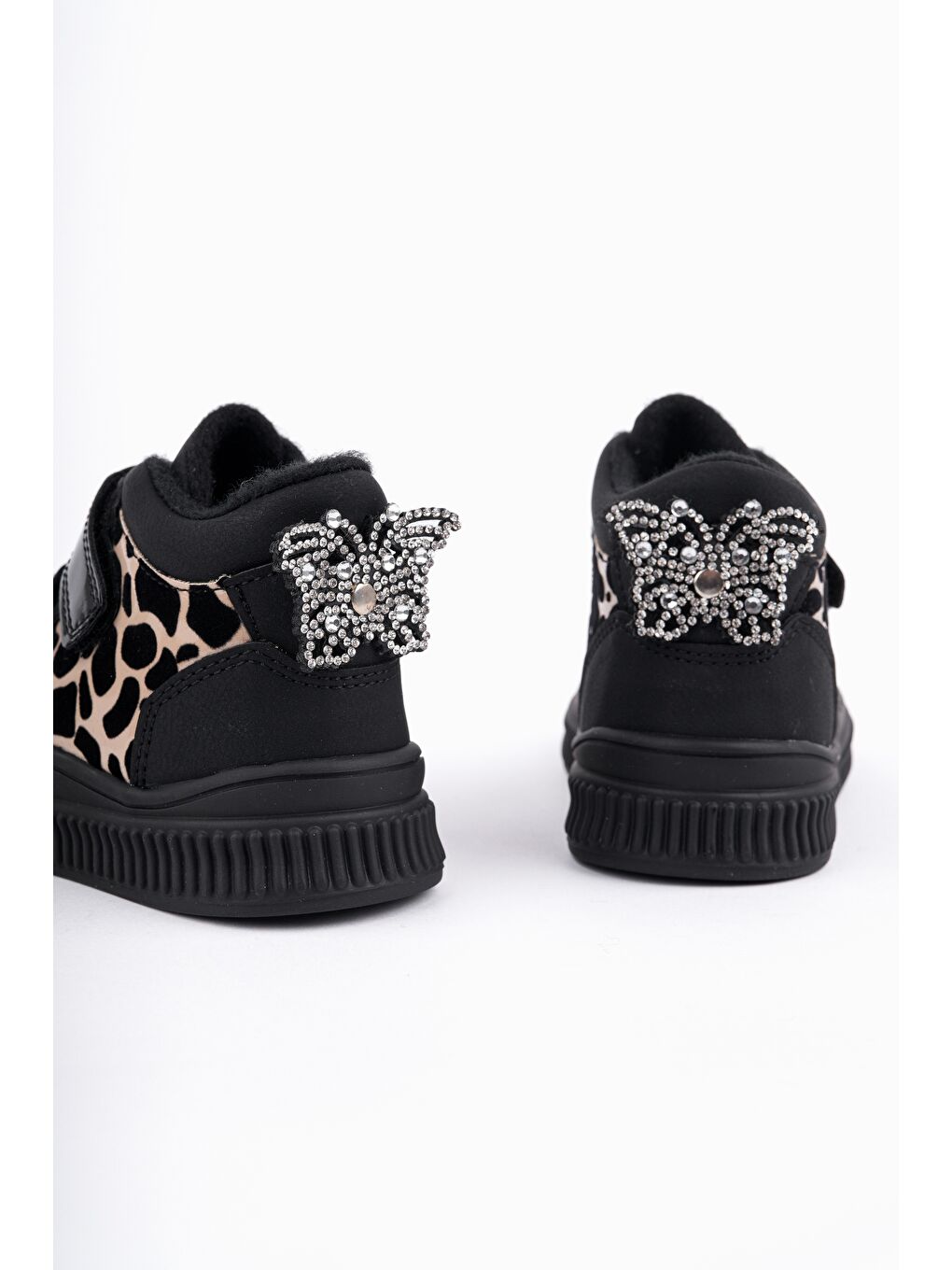 Sarı PAWS Kelebekli Çift Cırtlı Kız Bebek ve Çocuk Bot-1