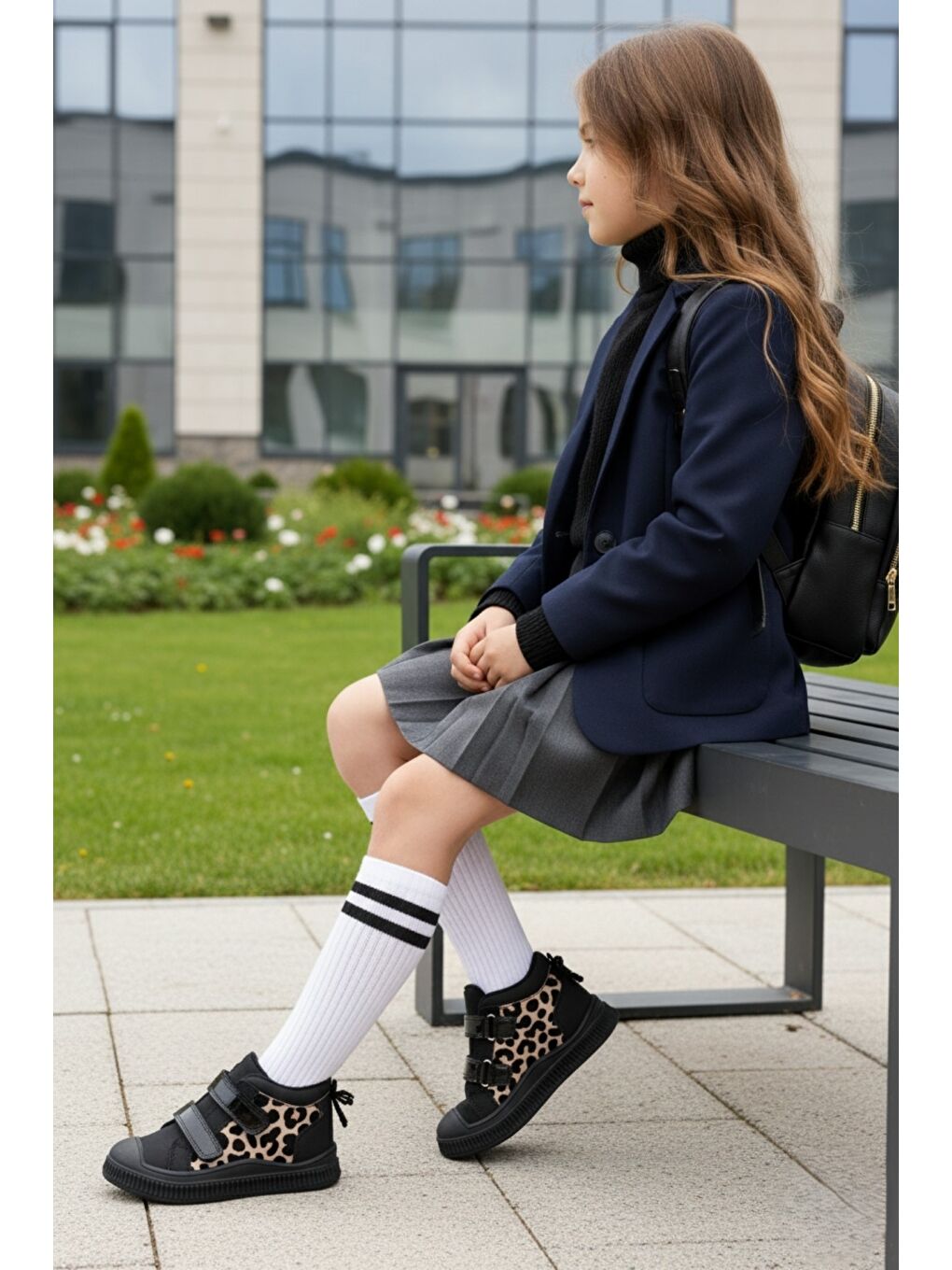 Sarı PAWS Kelebekli Çift Cırtlı Kız Bebek ve Çocuk Bot-5