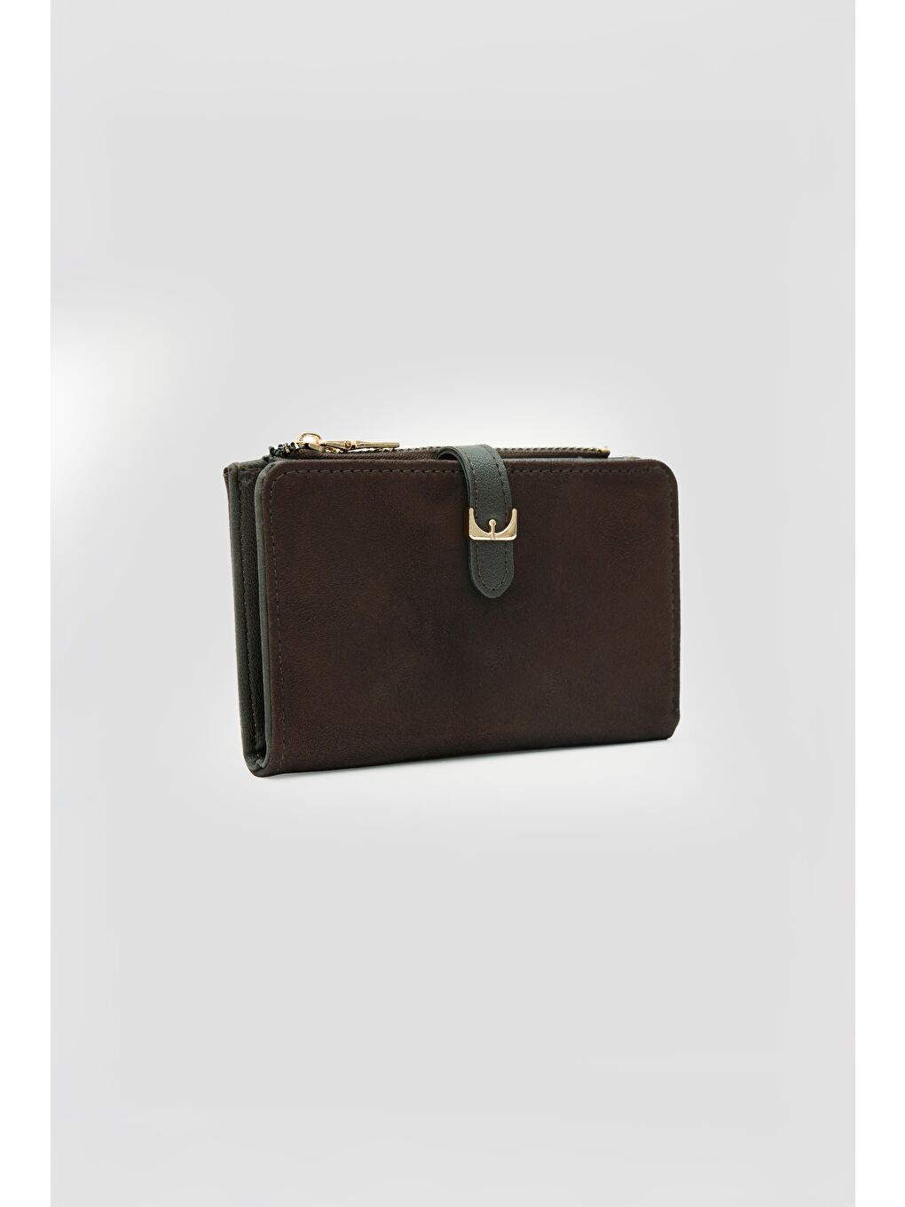 Kahverengi Kemerli Alpha Cüzdan Süet Kahve-4