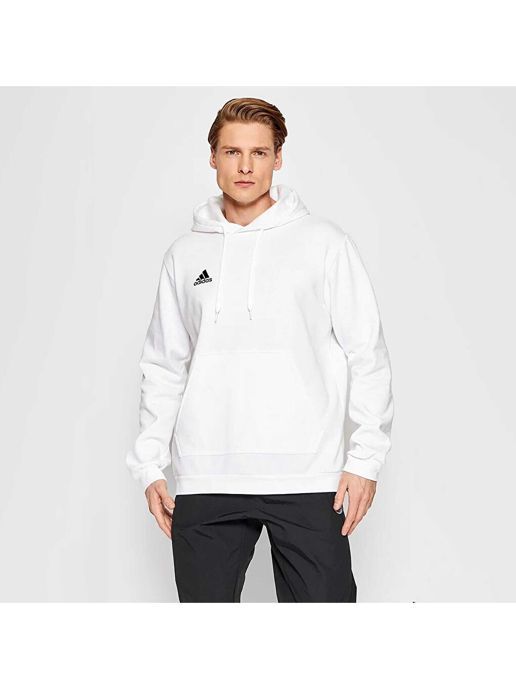 Adidas Entrada 22 Erkek Beyaz Kapüşonlu Sweatshirt - 2