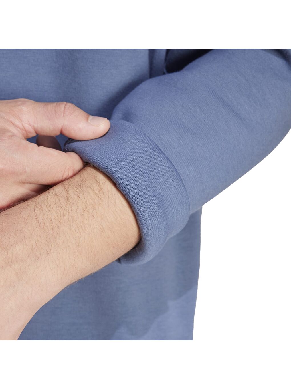 Z.N.E. Premium Erkek Mavi Yuvarlak Yaka Sweatshirt-3