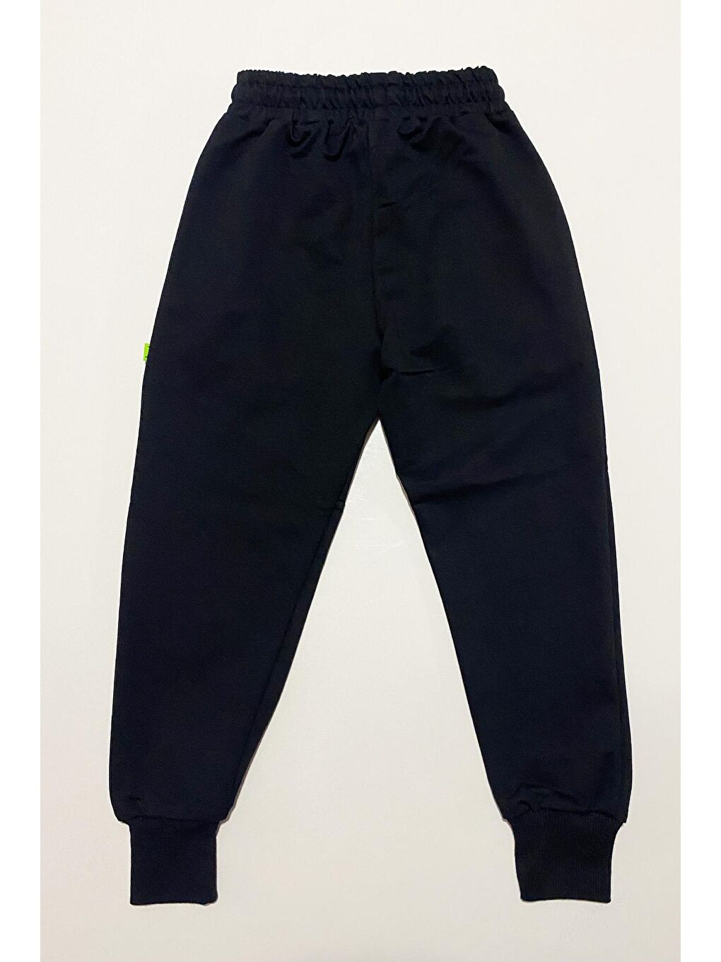 Gri Erkek Çocuk Yeşil Fermuarlı Eşofman Altı ALT.0008-2