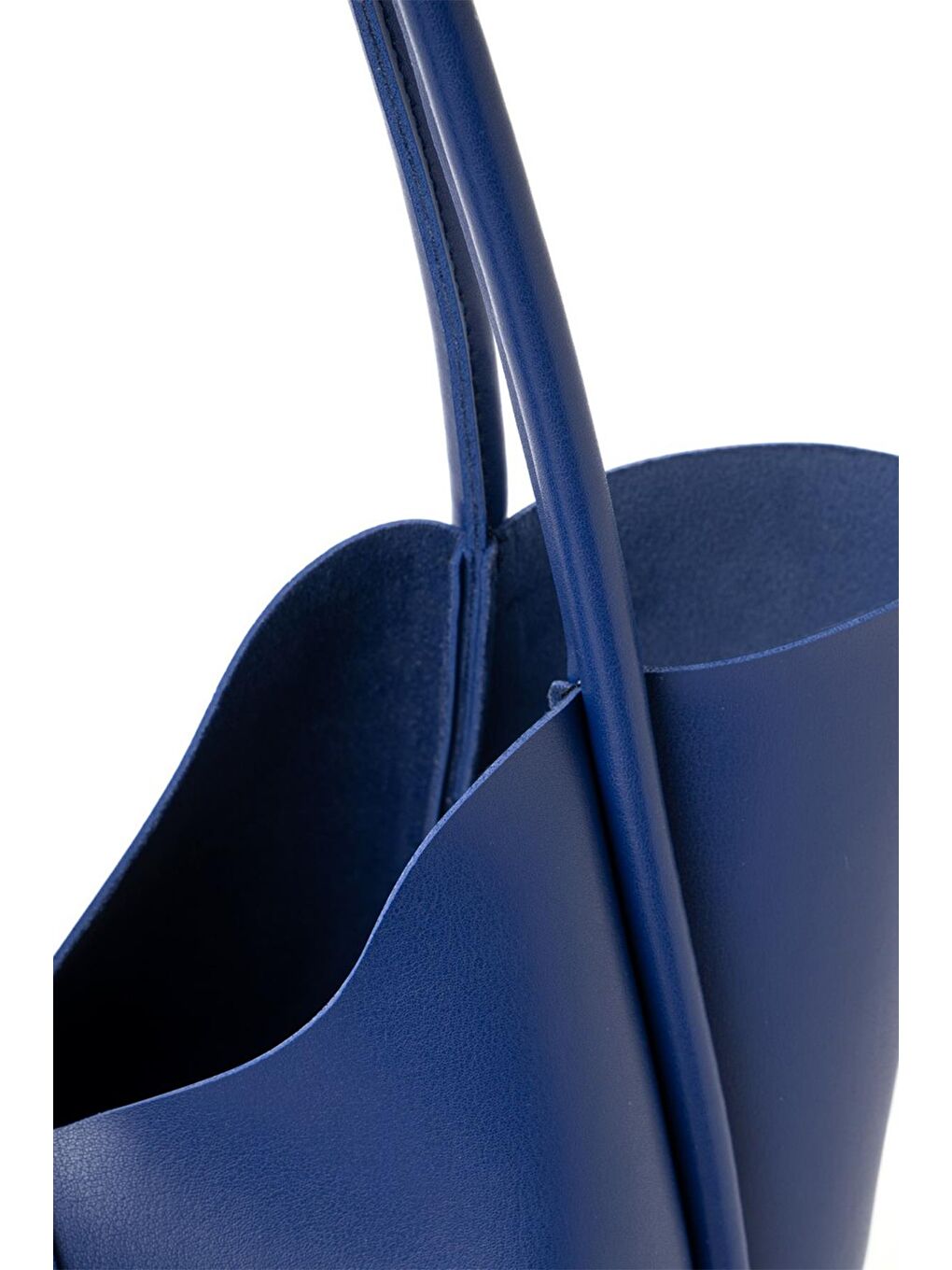 Mavi Tote Büyük Boy Kadın El ve Omuz Çantası-5