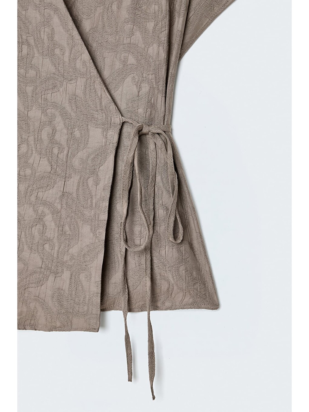 Bej Lily Kimono - Vizon-4