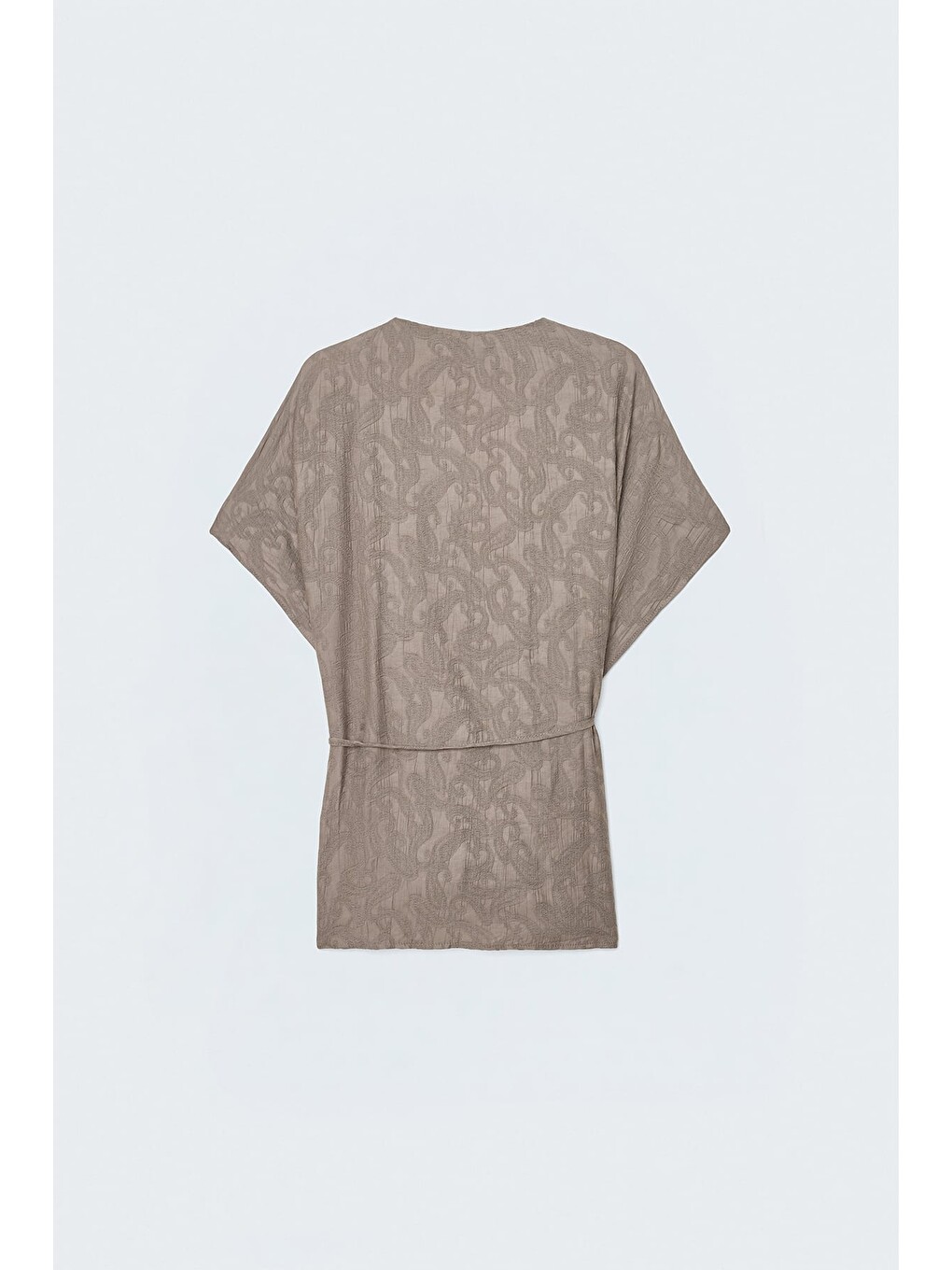 Bej Lily Kimono - Vizon-5