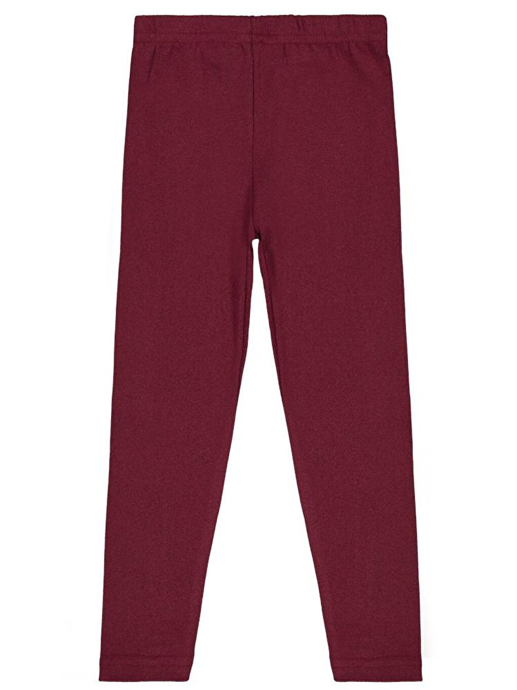 Girls Düz 10-13 Yaş Tayt - Bordo 10-11 Yaş