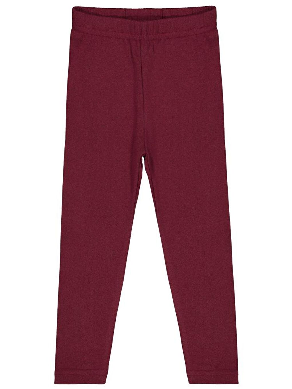 Girls Düz 10-13 Yaş Tayt - Bordo 10-11 Yaş-1