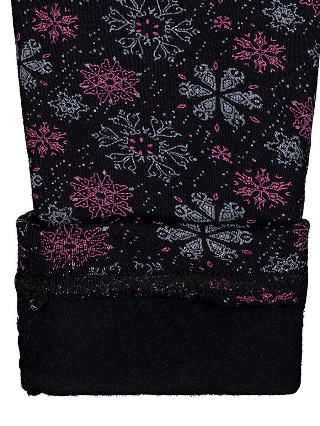 Girls Kar Tanesİ Desen 6-9 Yaş Tayt - Siyah 9-10 Yaş-1