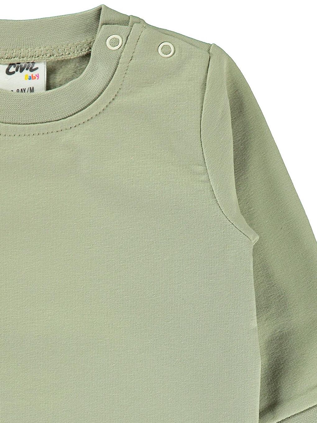 Civil Yeşil Baby Bebek Sweatshirt 6-18 Ay Yeşil - 1