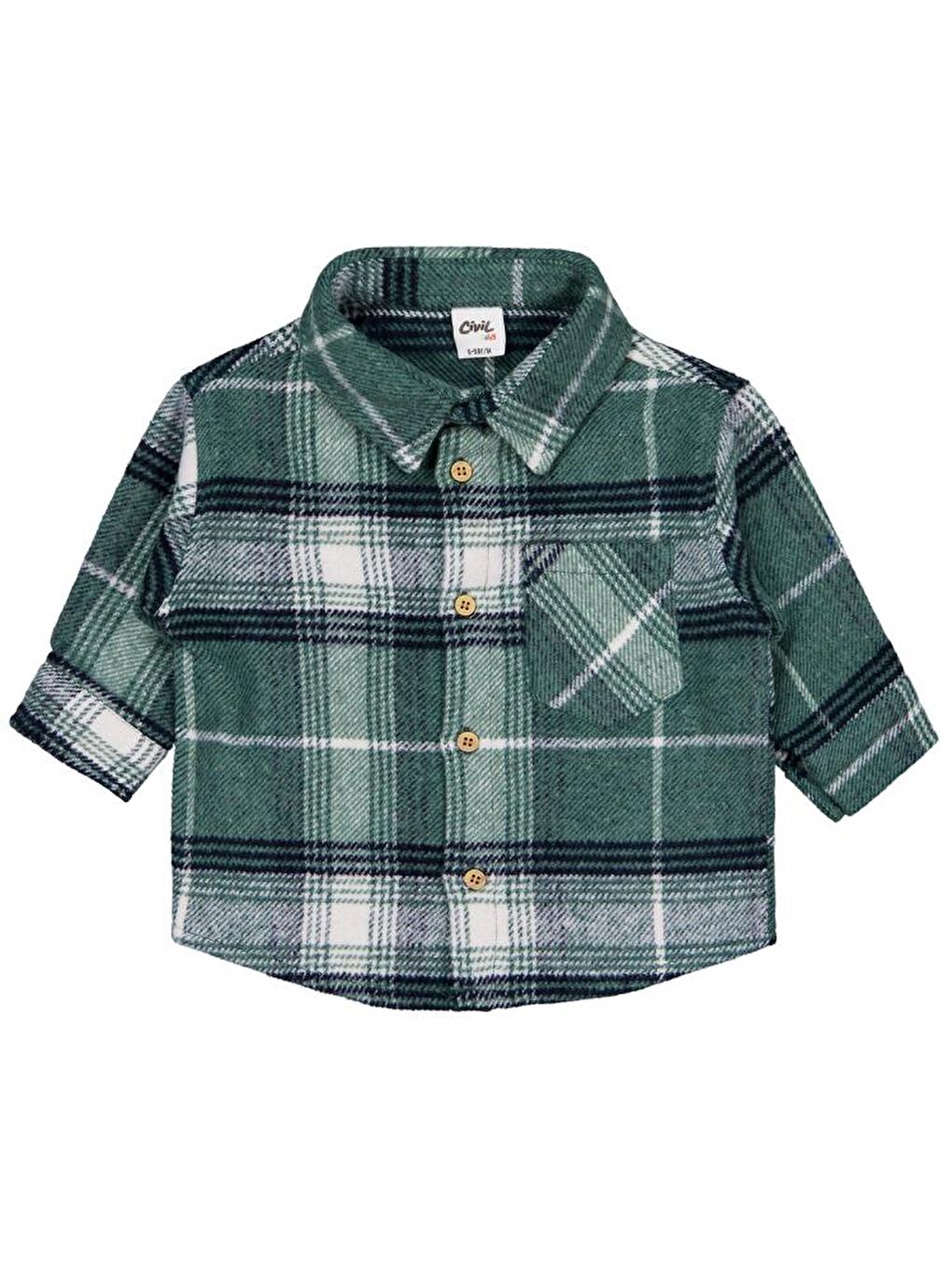 Baby Oduncu 6-18 Ay Gömlek - Yeşil 18-24 Ay-1